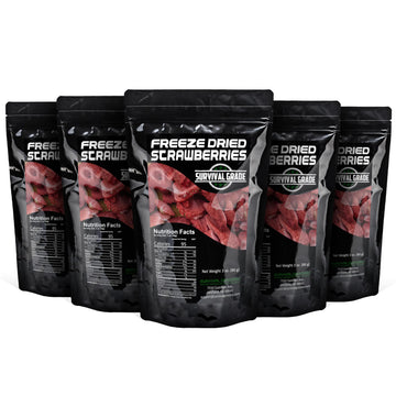 Survival Grocery - Freeze-Dried Strawberries (5 Bags/15 oz.)