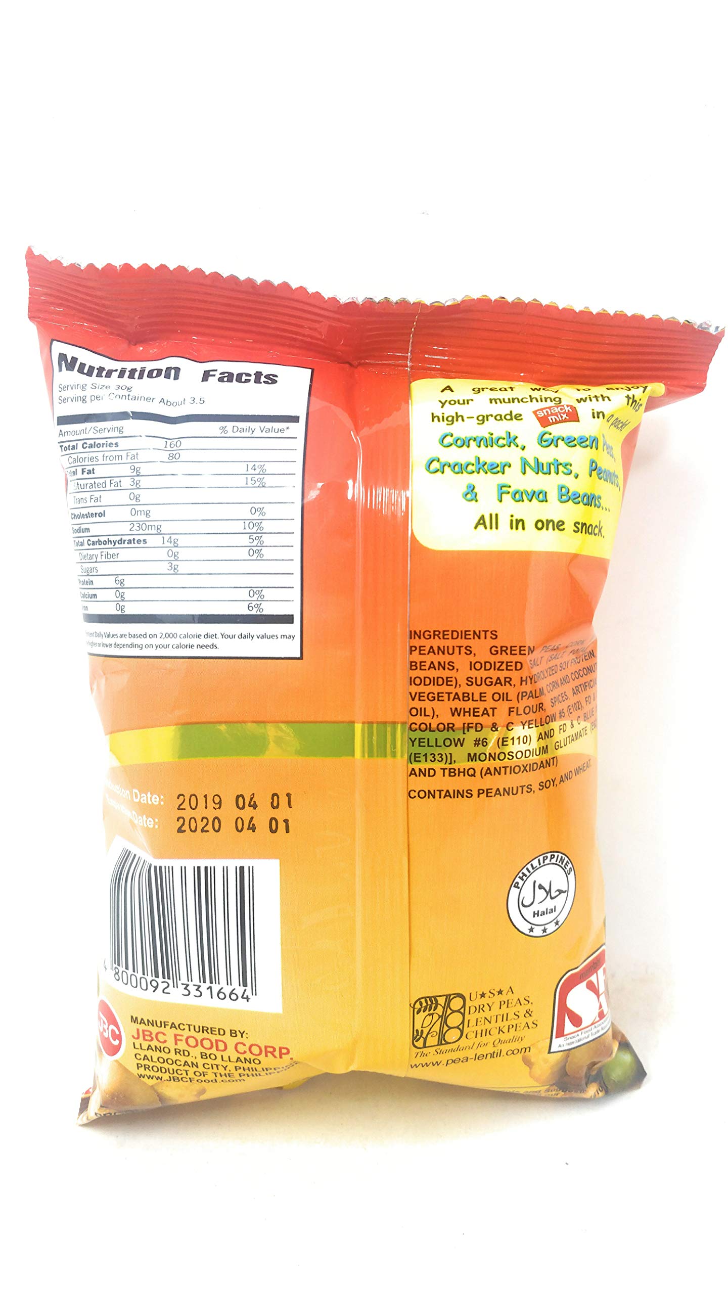 Ding Dong Peanut Snacks Snack Mix, 3.53 Ounce (Pack of 6)