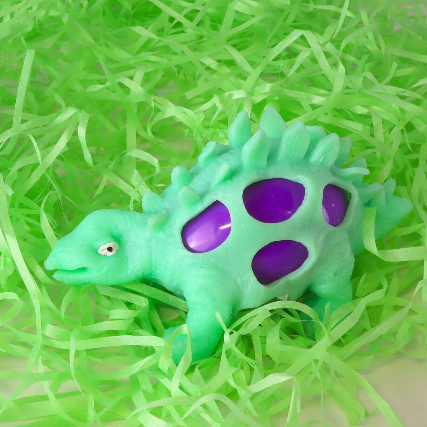 Rubber Dinosaur Easter Eggs, Prefilled With Hard Candies, Basket Stuffer Gifts, Color May Vary (Pack Of 4)