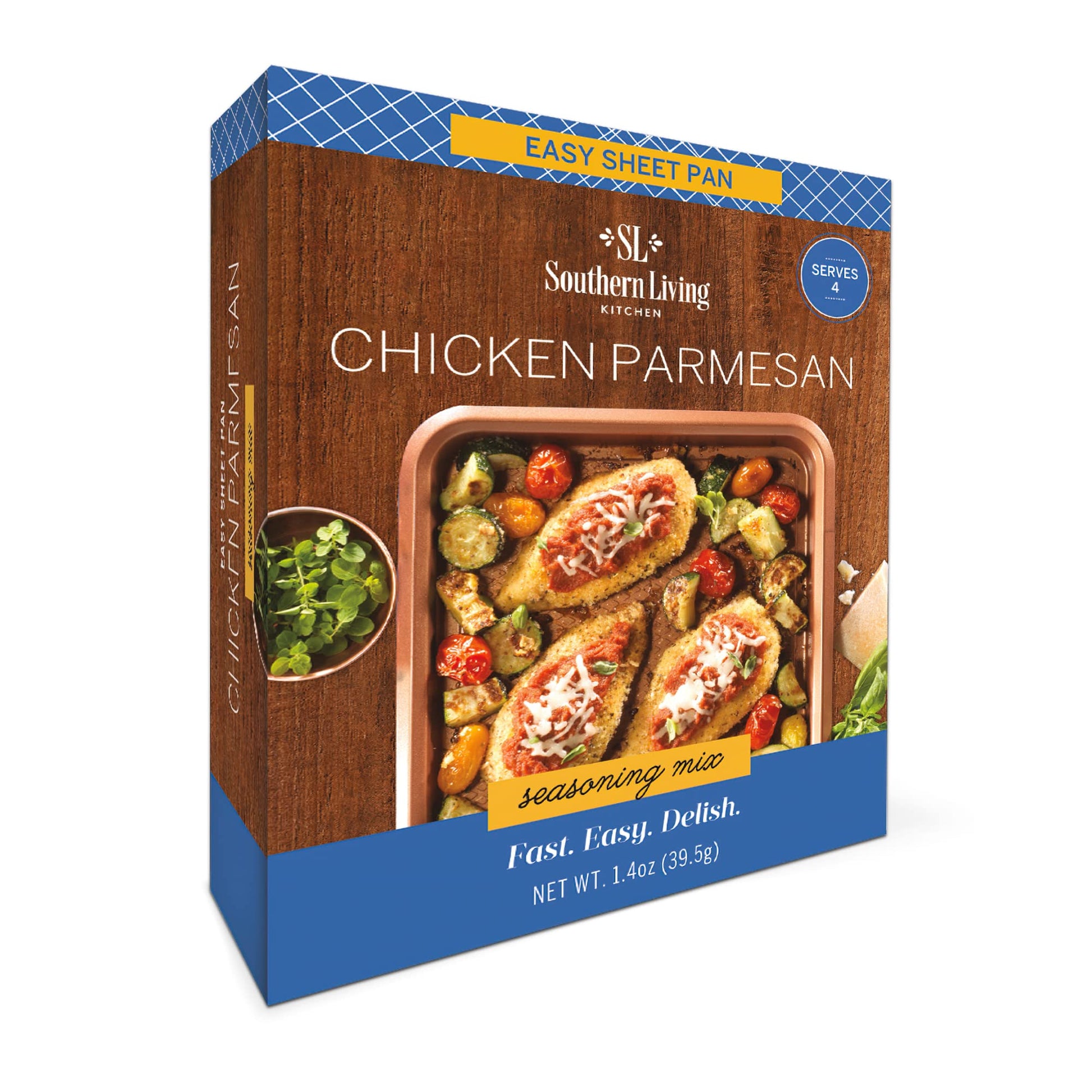 Southern Living Chicken Parmesan Seasoning Mix, One Pan Sheet Baked Chicken, Italian Cuisine Seasoning & Spice For Family Dinner