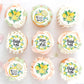 Keaziu Edible Lemon Cupcake Toppers, 2 Glutinous Rice Paper, Model LCT5676, 40 Pack, Color Lemon 5