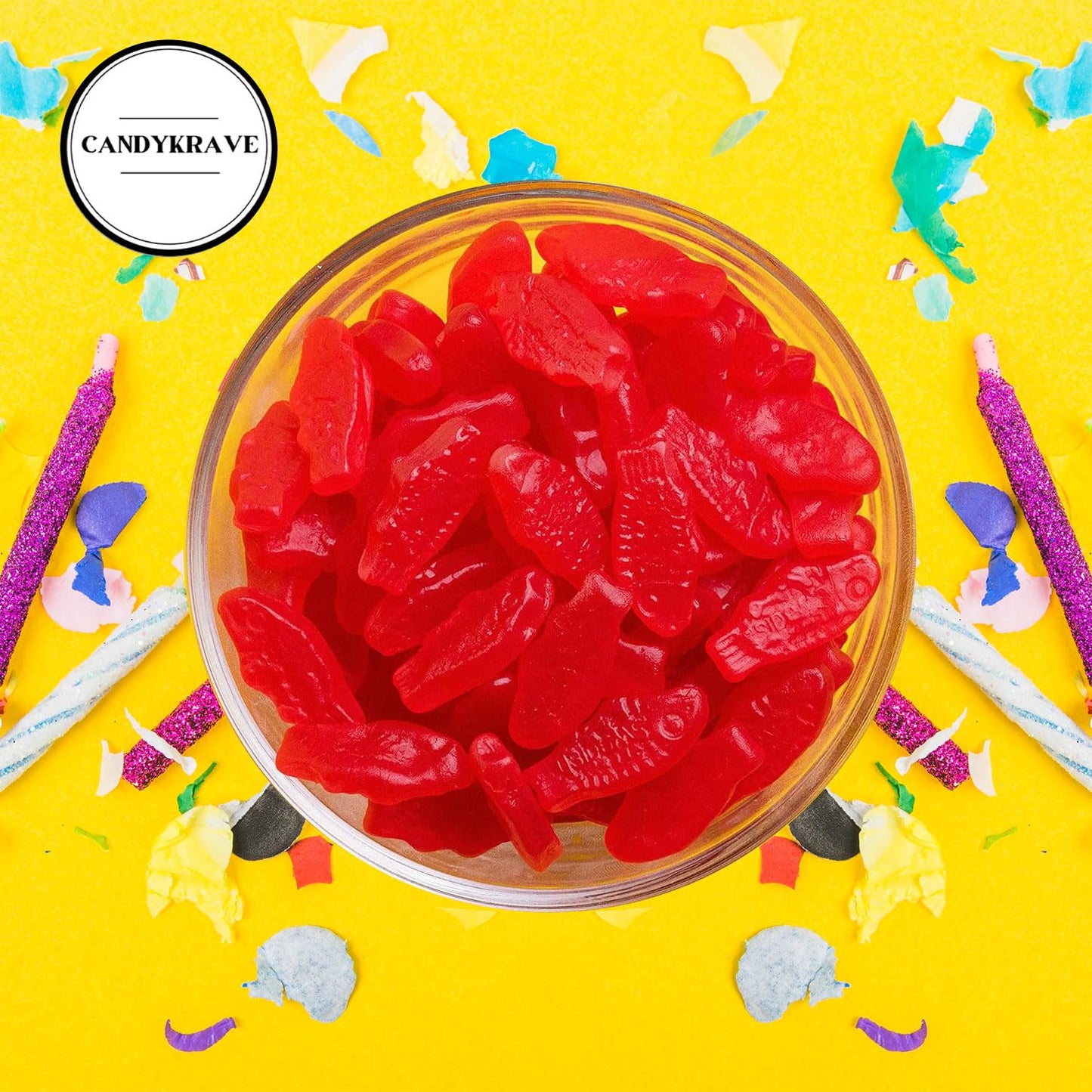 SwedishFish Soft & Chewy Red Fish Candy - Berry Flavor - 2 lbs Individually Wrapped Pack - Classic & Delicious Swedish Candy for