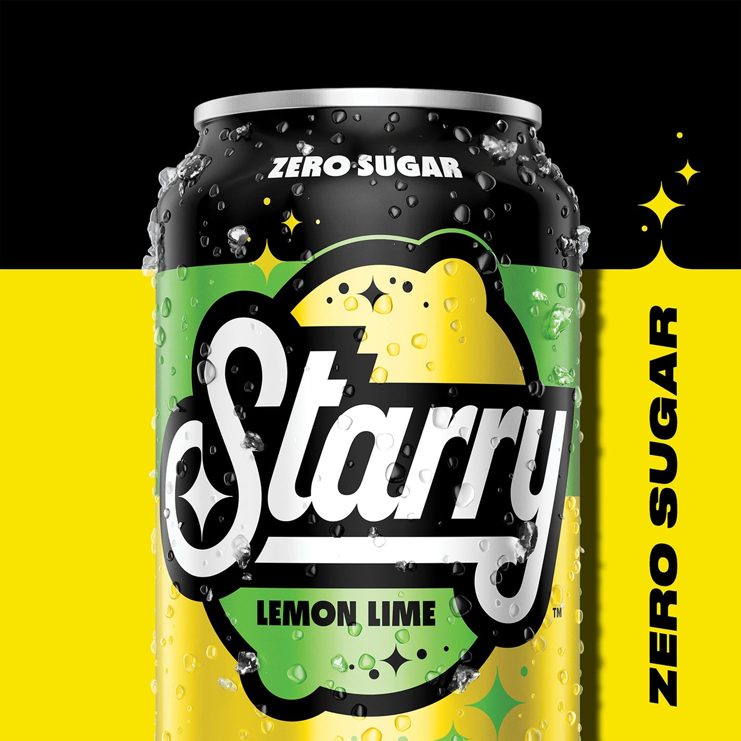 Starry Zero Sugar Lemon Lime Soda  12 Fl Oz Cans (Pack of 12)