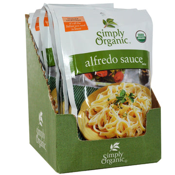 Simply Organic Alfredo Sauce Mix, 12 Packets, 1.48 oz (42 g) Each