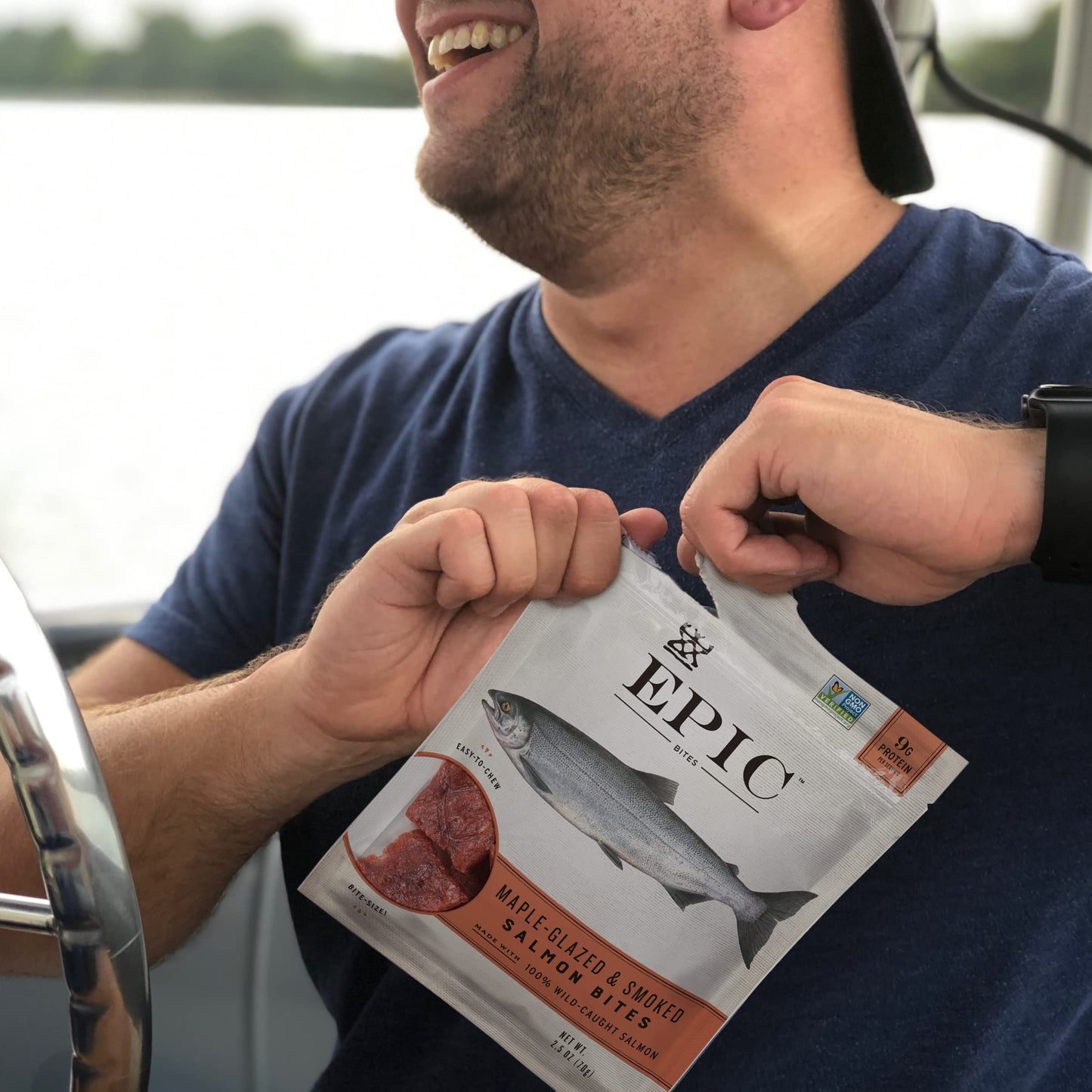 EPIC Salmon Bites, Wild Caught, 8 ct, 2.5 oz Pouches