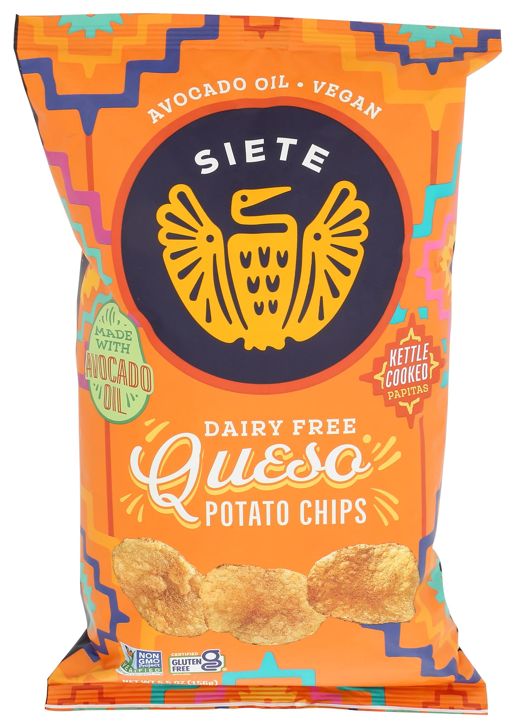 SIETE FAMILY FOODS Queso Potato Chips, 5.5 OZ