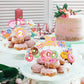 48Pcs Donut Party Decorations Two Sweet Birthday Cupcake Toppers, Donut Grow Up Theme Donut 2Nd Birthday Cake Topper Supplies Fo
