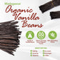 FITNCLEAN VANILLA 5 Madagascar Vanilla Beans Grade A, 6-7.5 Whole Pods, Non-GMO, Ideal for Extract, Paste, Cooking, and Baking
