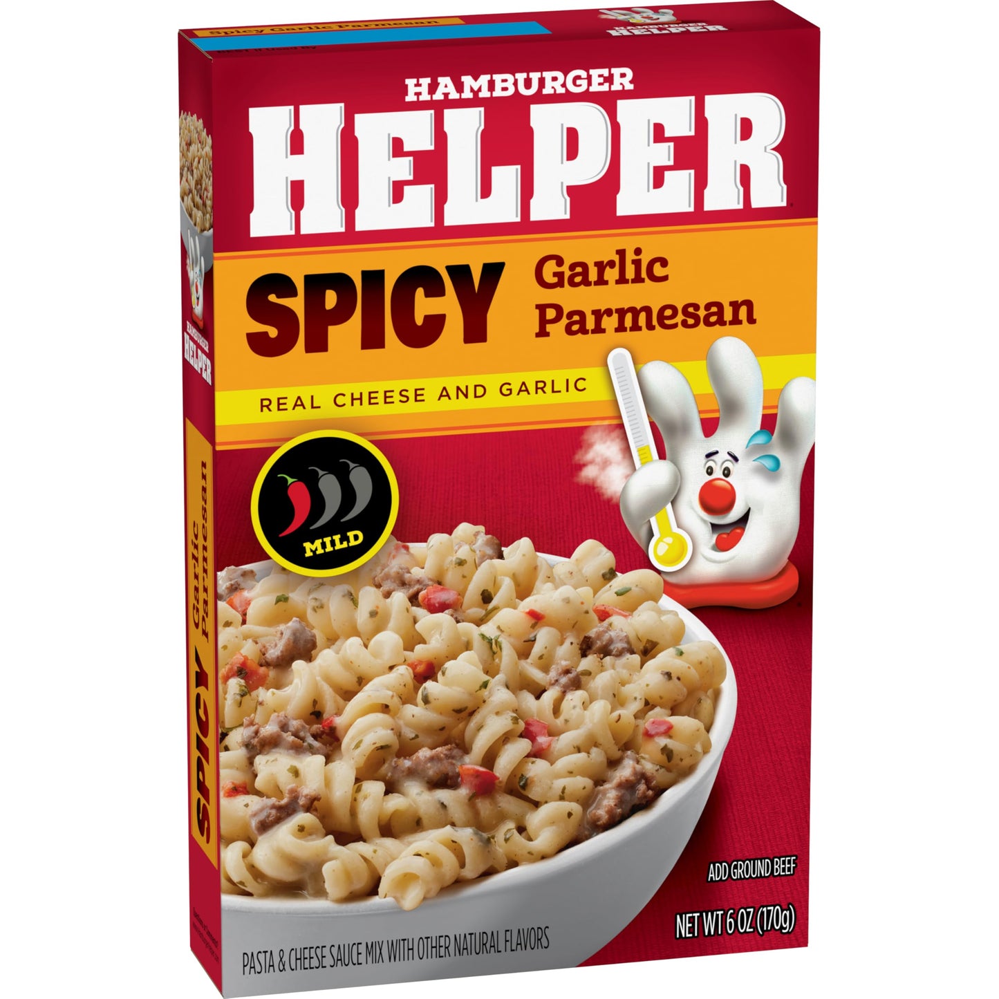 Hamburger Helper Spicy Parmesan Garlic, 6 oz (Pack of 1)