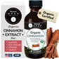Organic Cinnamon Flavoring Extract For Baking, Ice Cream, Drinks, And Candy - 2 Oz - Water-Soluble - By Harvest Moon Delights - Pure Cinnamon Extract, Flavoring, Flavor