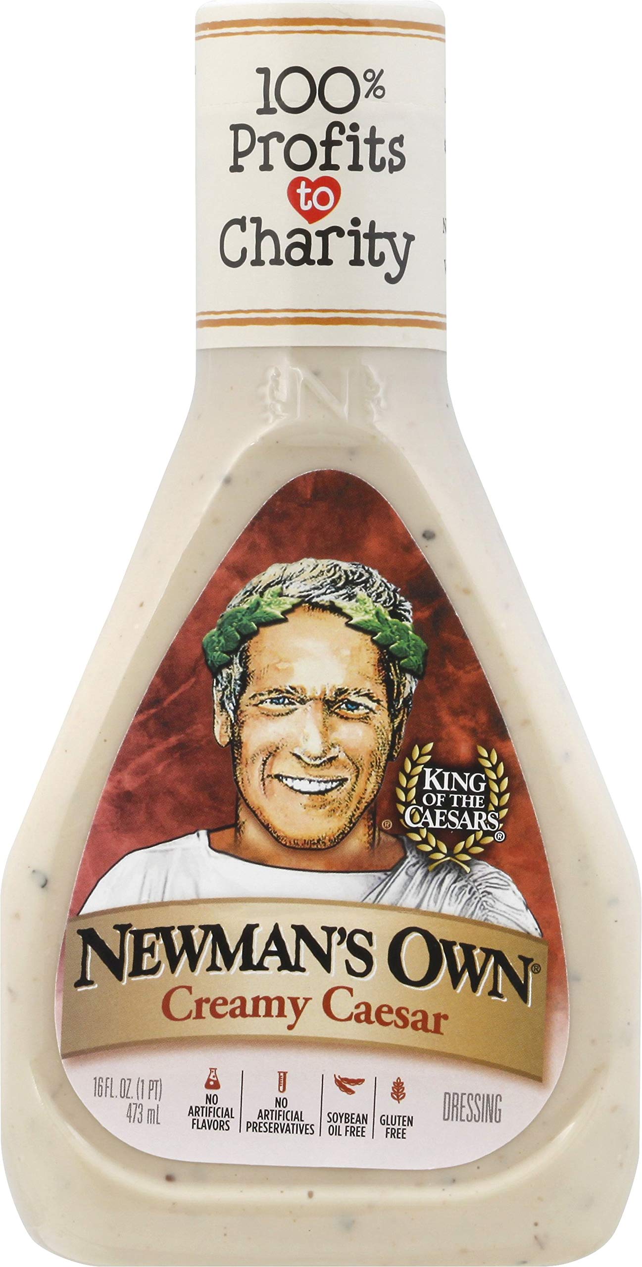 Newman's Own Creamy Caesar Salad Dressing, 16-oz. (Pack of 6)