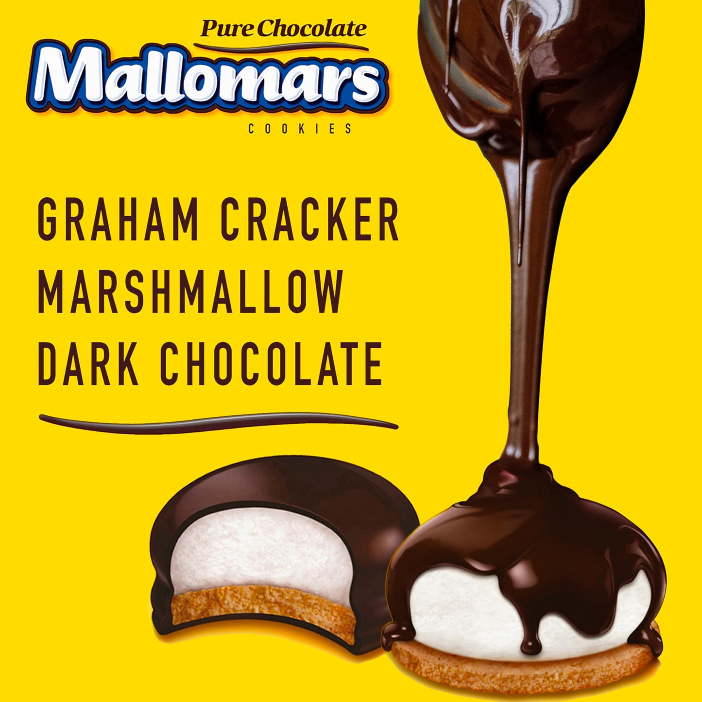 MALLOMARS Pure Chocolate Cookies, 8.2 oz