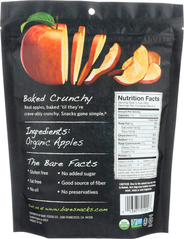 Bare, Fruit Snacks Fuji Apple Organic, 3 Ounce