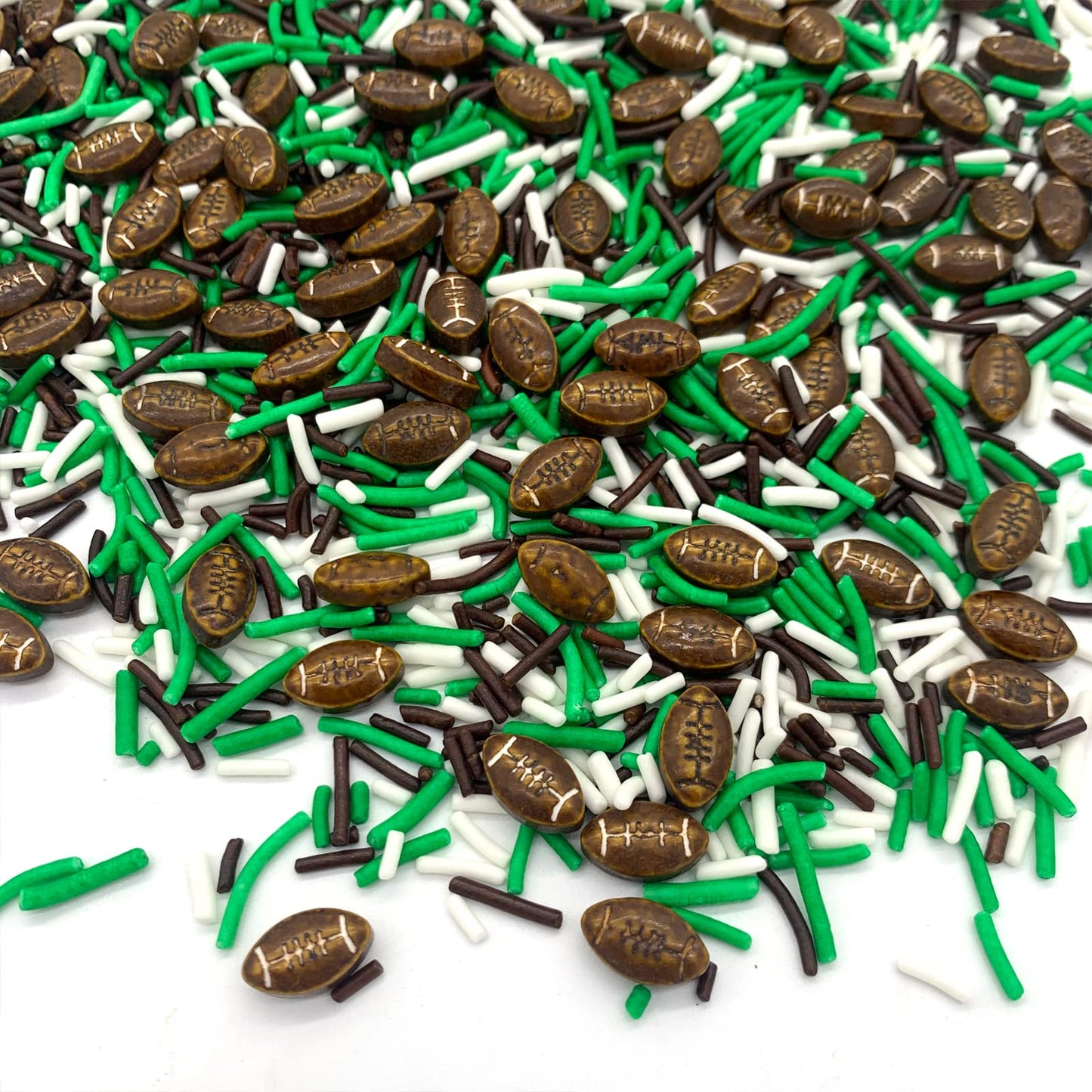 3.2Oz Football Sprinkle Baking Cookie Cake Cupcake Decoration Party Ball Sprinkles