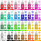 Vividye Food Coloring Set - 24 Colors - 0.25 Fl Oz Bottles for Baking and Crafts