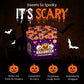 50 Pack Halloween Lollipops - Individually Wrapped Pumpkin And Skull Suckers - Strawberry And Tutti Frutti Delicious Candys - Bulk Candys Great Use  For Kids  Party Favor  Classrooms  Goodie Bags