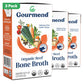 Organic Unsalted 16.9oz Beef Bone Broth from Gourmend Foods (3 Pack) - Just 10 Ingredients, Low FODMAP Certified, Filler Free, G