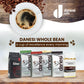 Danesi Caffe Italian Whole Coffee Beans - Espresso Coffee Beans and Medium Roast Whole Bean - Perfect for Espresso Machines  French Press  and Home Brewing - Gold (2.2 lb)