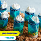 CRAZYOUTLET Blue Sharks Gummy Candy - Blue Raspberry Shark Gummies - Large 2 Pound Bulk Bag