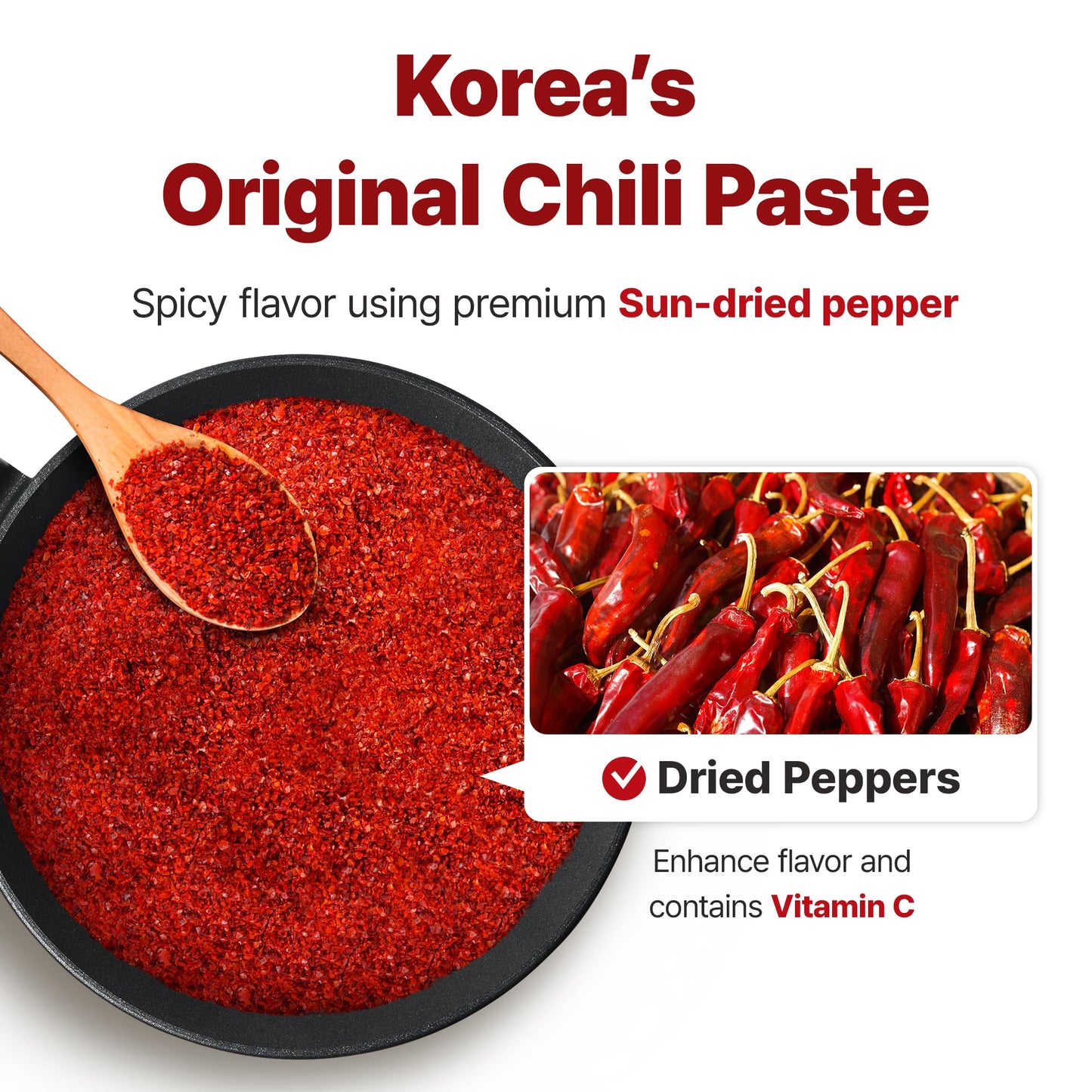 Sempio Vegan Gochujang - Mild Heat - Korean Traditional Fermented Condiment For Tteokbokki, Bibimbap, Red Chili Pepper Paste, Sp