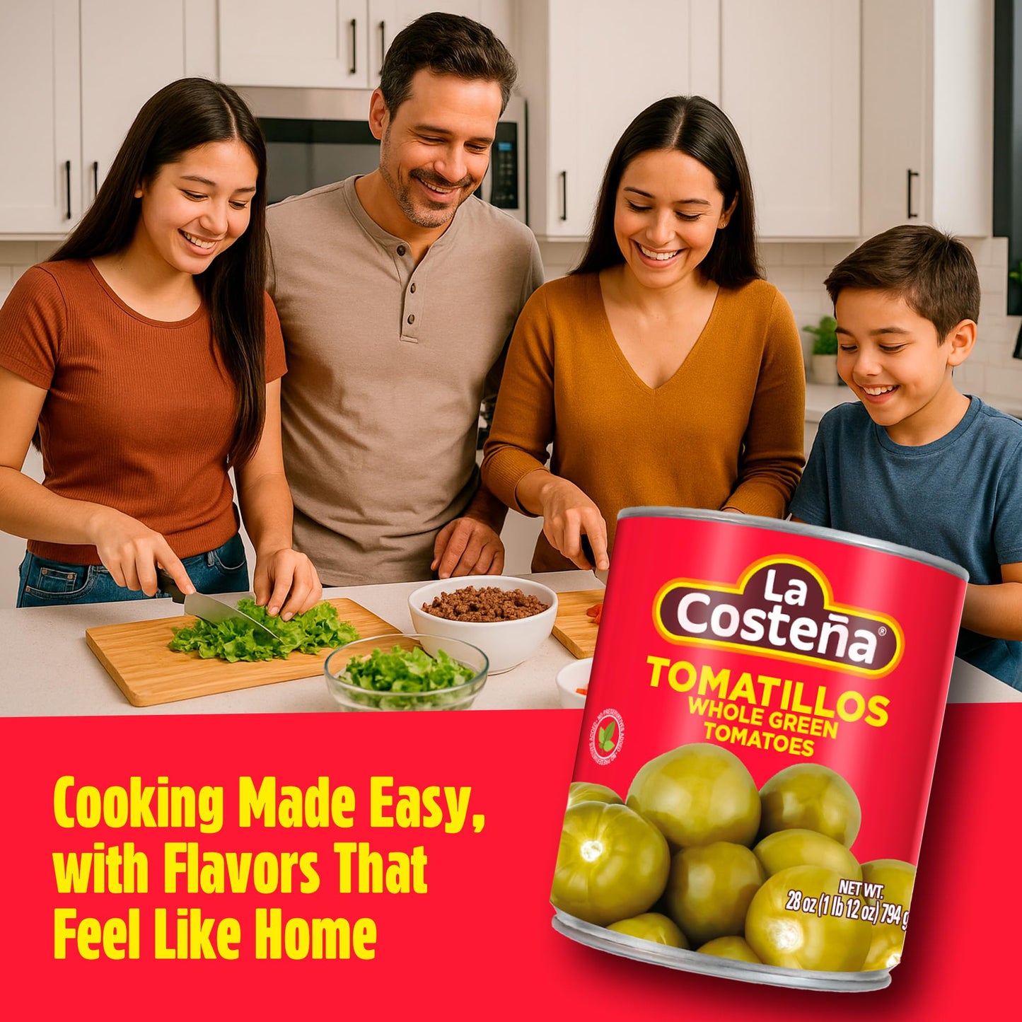 La Costea Canned Tomatillos for Mexican Food, Tomatillo Salsa, Salsa Verde, Green Enchilada Sauce, Taco Sauce, Pico de Gallo & T