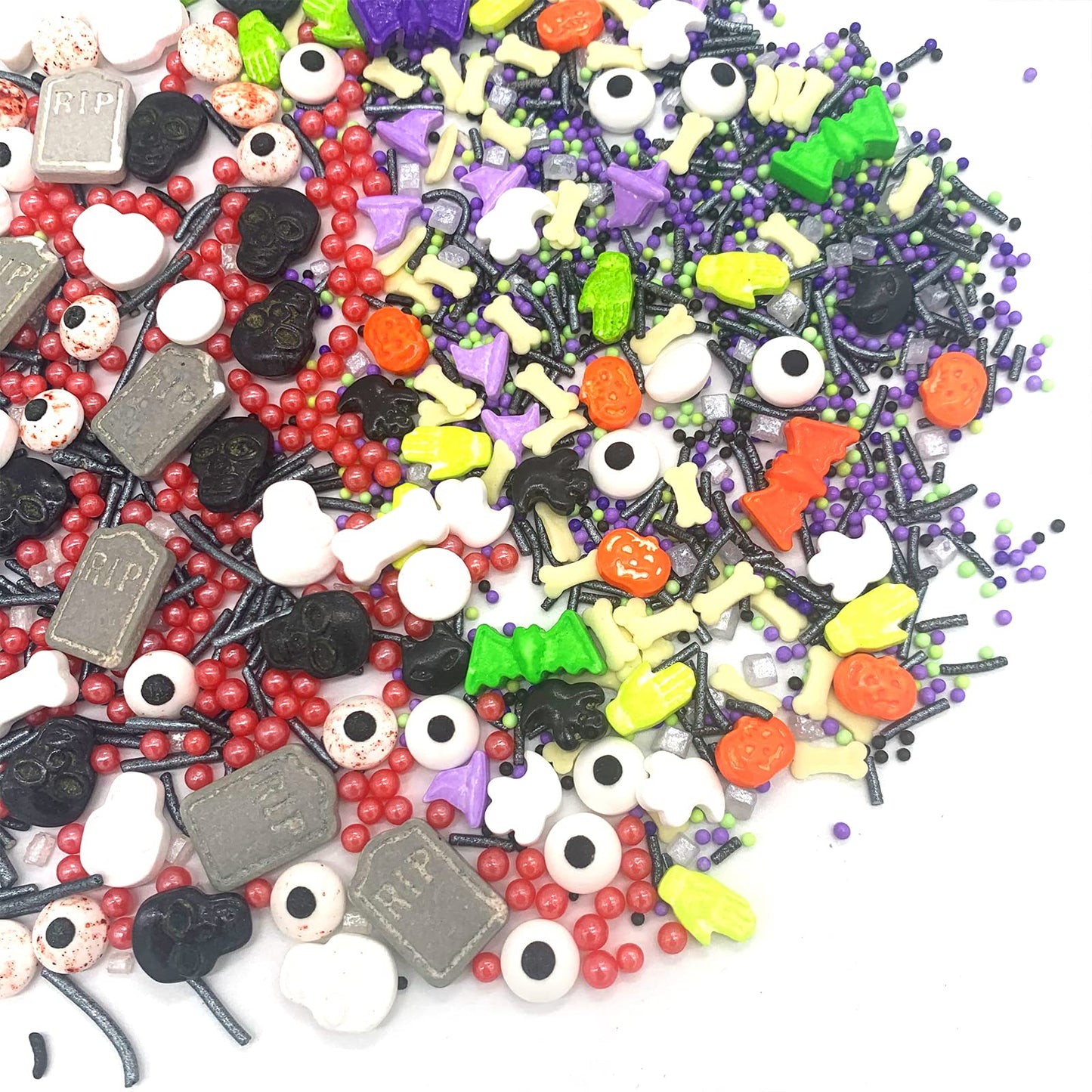 7 Ounce Eyes Pumpkin Vampire Sprinkles Halloween Sprinkle Skull Halloween Cupcakes Cake Topper Decoration