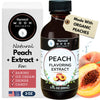 Natural Peach Extract - 2 oz - Water-Soluble - By Harvest Moon Delights - Peach Extract for Baking, Ice Cream, Drinks, and Candy