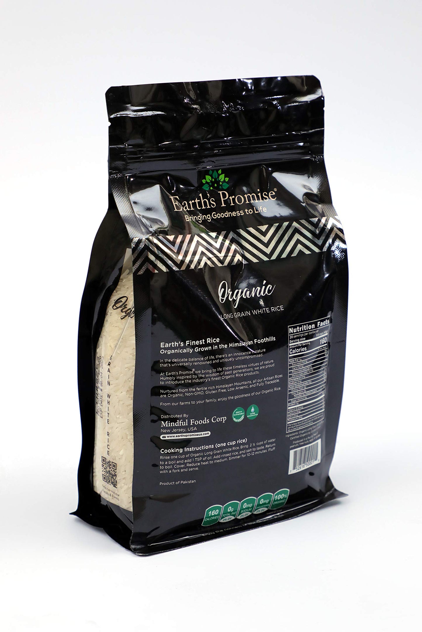 Earth'S Promise - Organic Long Grain White Rice 32 Oz (1-Pack) - Organic, Non-Gmo, Gluten Free, Allergen Free, Low-Arsenic, Sust