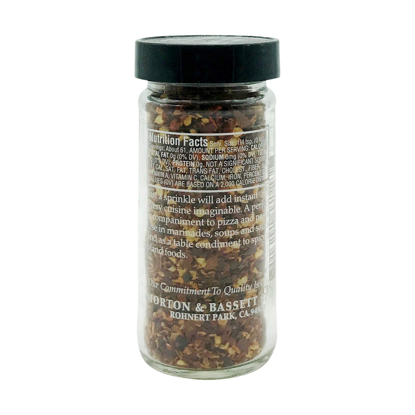 Morton & Bassett Crushed Red Chili Flakes Spice, Salt-Free, Non-GMO, 1.3oz