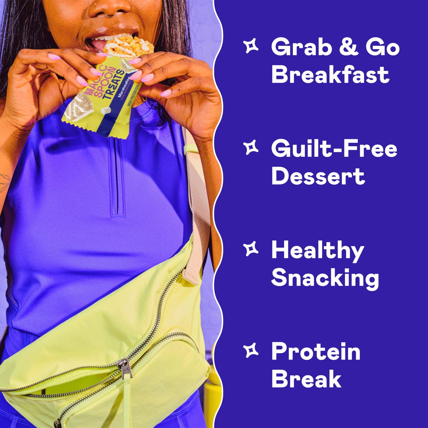 Magic Spoon High Protein Bars - Keto Friendly, Low Sugar, Crispy Cereal Snack, 8 Bars (Marshmallow, Chocolate PB, Blueberry Muffin, Double Chocolate)