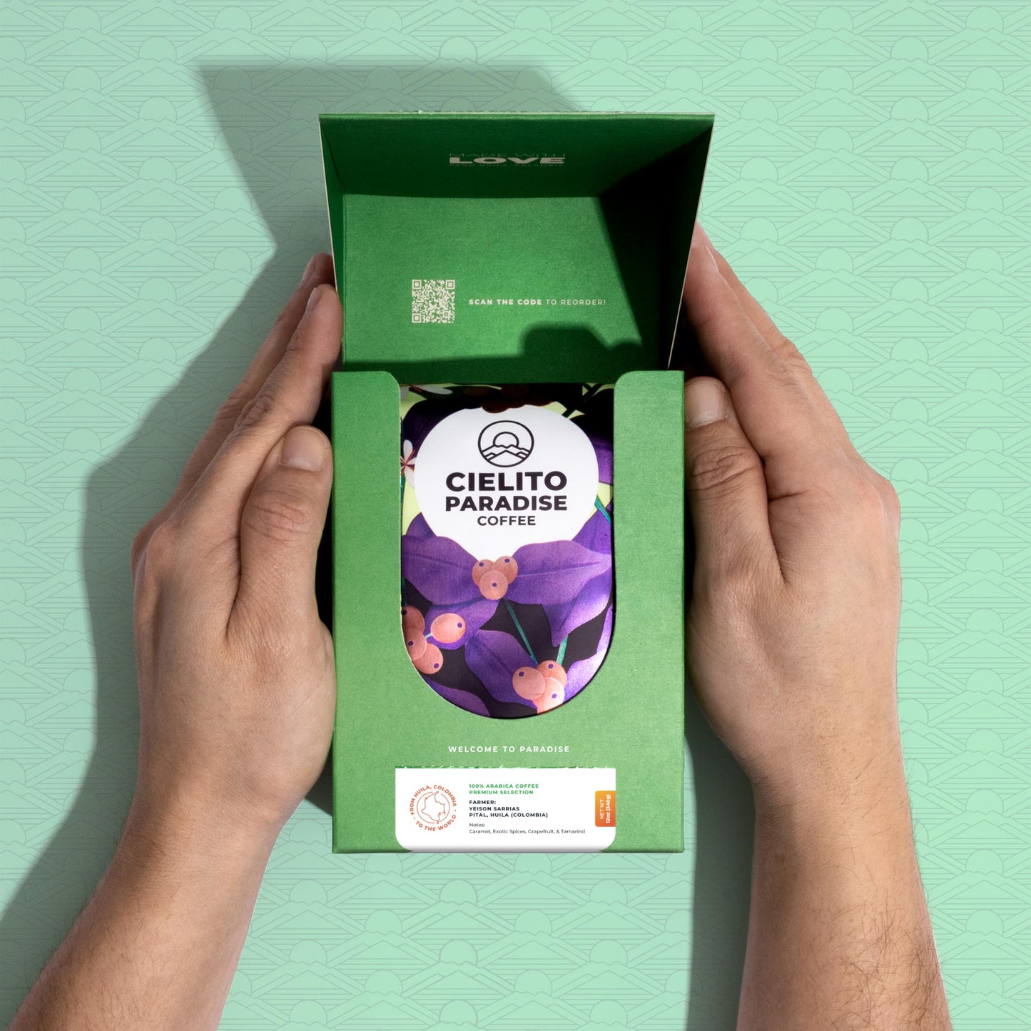 Ella Fusion, Anaerobic Medium Roast Specialty Coffee With Natural Fermentation Process From Cielito Paradise, Featuring Notes Of