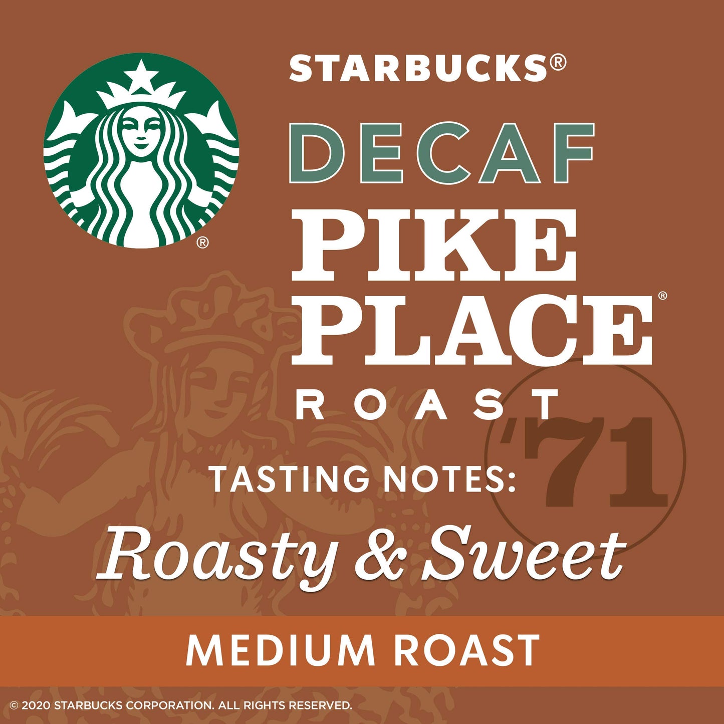 Starbucks Decaf Pike Place Roast, Ground, 12 Oz. Bag (Pack Of 3) (Pack Of 3)