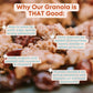 Tempo Granola Cranberry Pecan Almond Granola Clusters (6 Pack) Gluten Free Oats, High Protein, Low Sugar, Vegan, Dairy Free, Soy