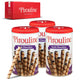 Pirouline Rolled Wafers - Bundled With Pirouline Gift Box - Dark Chocolate Rolled Wafer Sticks, Crème Filled Wafers, Rolled Cookies For Coffee, Ice Cream, Parties, Gifts, And More - 14.1Oz Tin 3 Pack