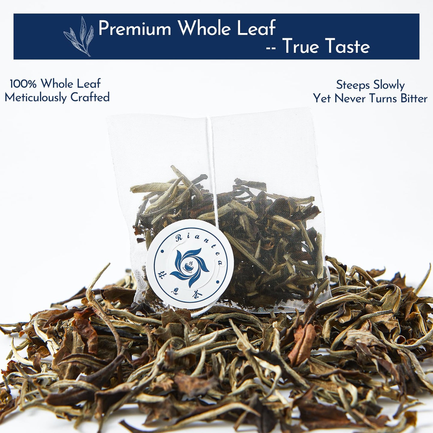 Rinatea Tea Gift Set - West Mt. Tea S-Tea Bag Sampler Variety Pack - Includes 6 Rich Flavors, 30 Tea Bags - Natural Loose Leaf Tea Sampler Gift Box For Tea Lovers