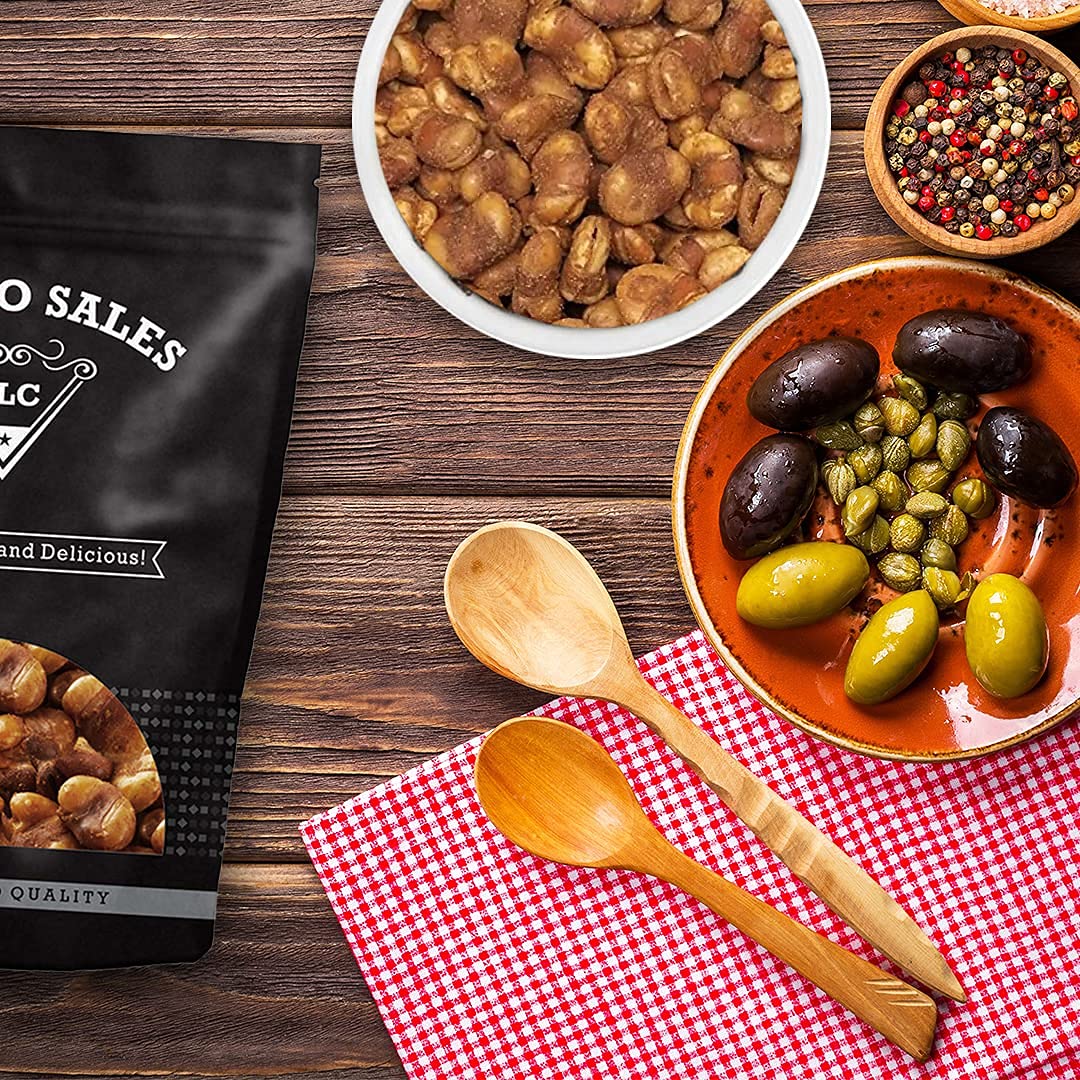 Presto Sales Fava/Broad Beans, Spicy Roasted Salted, 5 lbs Resealable Pouch, Low Sugar, Low Fat Snack