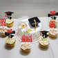 36 Pcs 2024 Graduation Theme Cupcake Toppers Glitter Class Of 2024 Graduation Cap Diploma Cupcake Picks 2024 Graduation Theme Pa