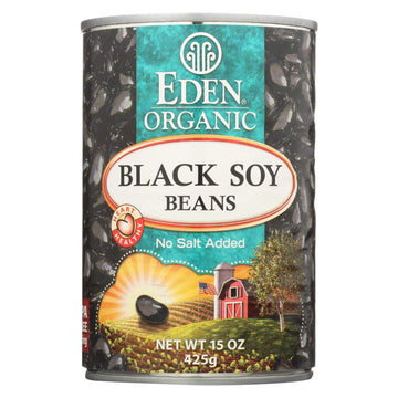 Eden Organic Black Soy Beans No Salt Added 15-Ounce Cans (Pack Of 12) ( Value Bulk Multi-Pack)