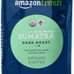 Amazon Fresh Organic Fair Trade Dark Roast Coffee, 12 Ounce Ground Coffee