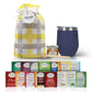 Modern Elegance Tea Gift Set for Mom – Assorted Teas, Elegant Mug & Honey, Blue
