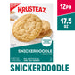 Krusteaz Snickerdoodle Cookie Mix, Includes Cinnamon Sugar Pouch, 17.5 Ounce (Pack of 12)