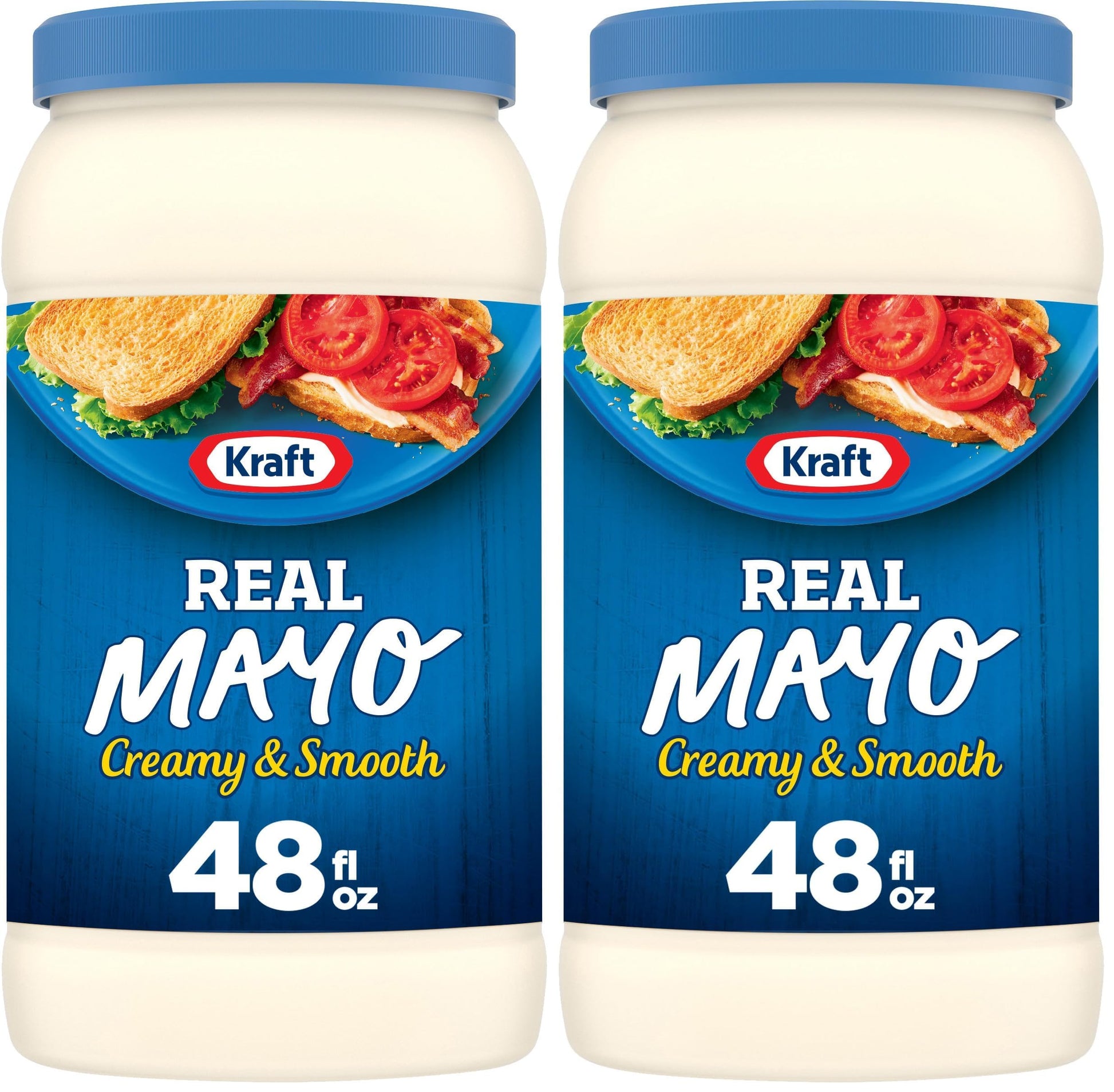 Kraft Mayo Real Mayonnaise (48 oz Jar) (Pack of 2)