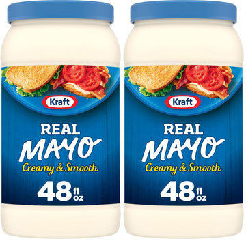 Kraft Mayo Real Mayonnaise (48 oz Jar) (Pack of 2)