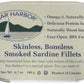 Bar Harbor Wild Smoked Sardine Fillets, 6.7 oz (Pack of 12), Model BH00157, Skinless and Boneless, Sardine Color