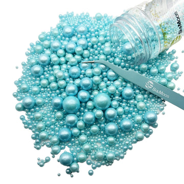 Se Si&Moos Blue Edible Pearls For Cake Decorating Blue Sugar Pearls Blue Pearl Sprinkles For Cake Decorating Blue Sprinkles Blue