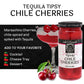 Sable & Rosenfeld spirit-inspired flavor Cherries Cocktail Garnish, 10 oz, Maraschino Cherries in Spiked Syrup