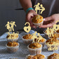 Gyufise 24 Pack Gold Glitter Divorce Cupcake Toppers Boy Bye Finally Done Cupcake Picks Decorations For Divorce Break Up Party Decoration Freedom Party Supplies