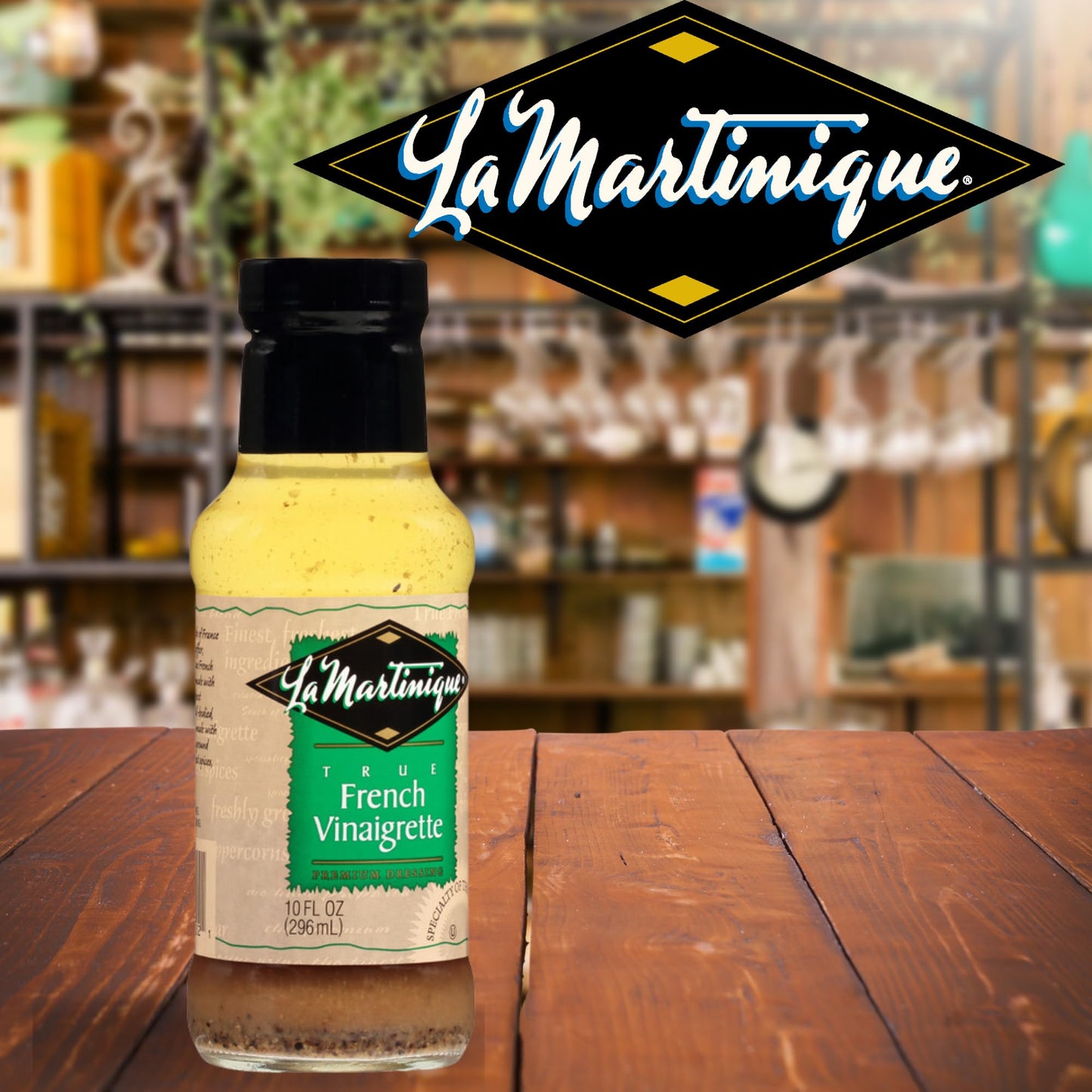 La Martinique True French Vinaigrette Dressing 10 Ounce Bottle (Pack Of 6)