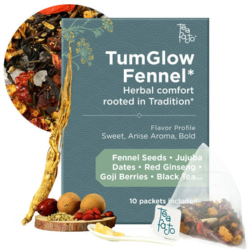 Tea Facto Fennel Tea Bags - Herbal Fennel Seed Tea Blend with a Smooth and Refreshing Flavor - 10 Pack