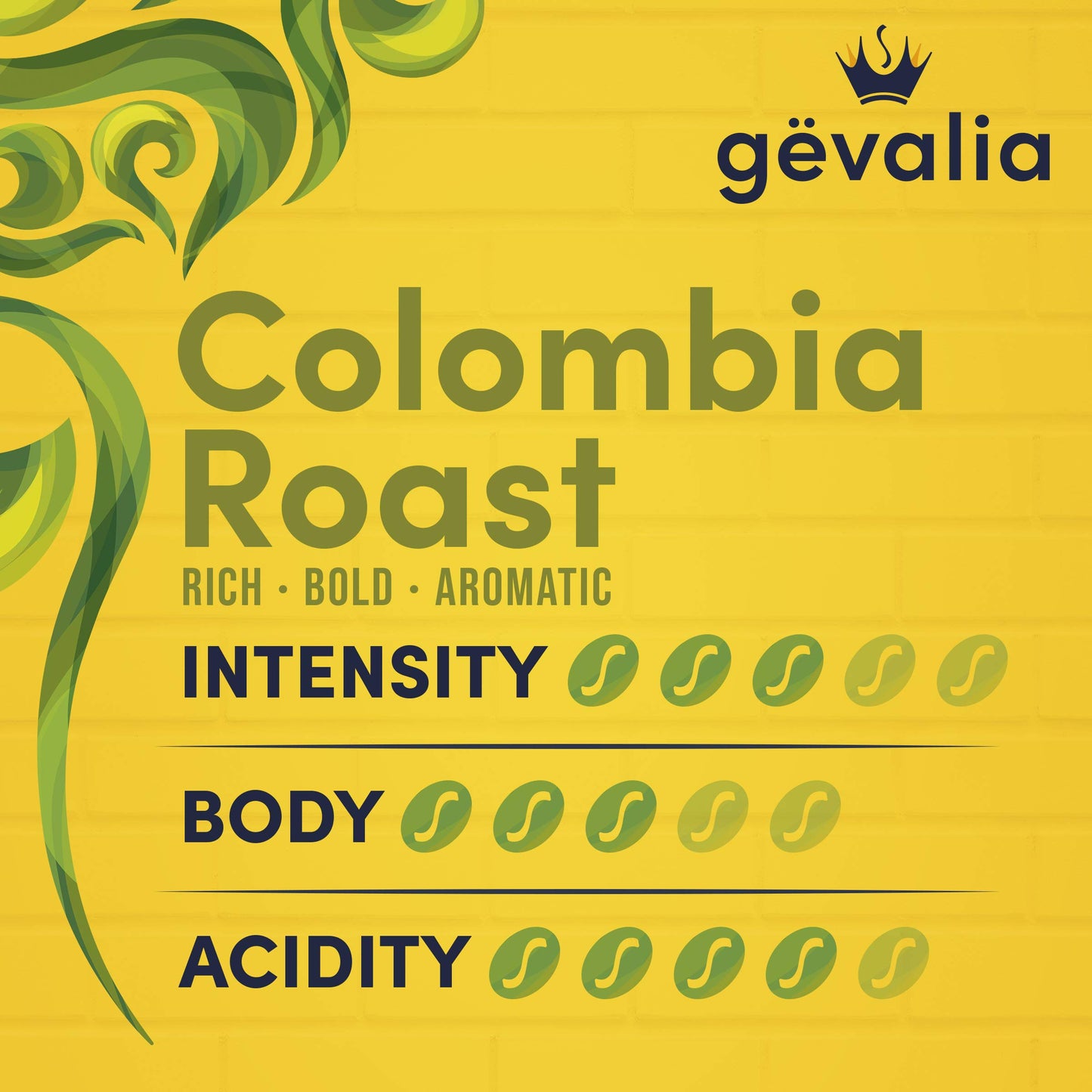 Gevalia Colombian Medium Roast Ground Coffee (12 oz Bag) (Pack of 3)